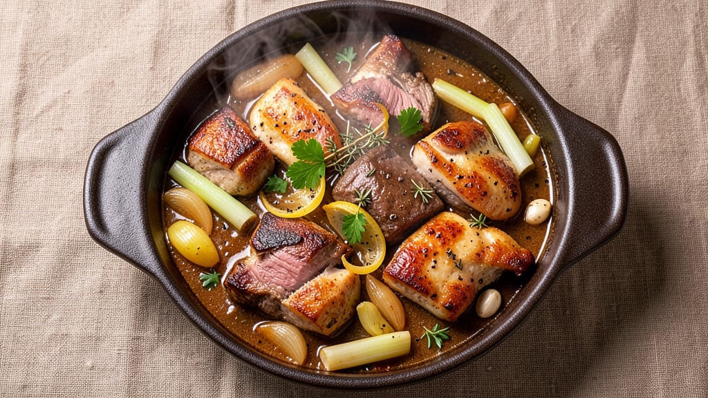 Brunswick Stew Recipe With Pork Beef and Chicken: Slow-Simmered Tri-Protein Richness