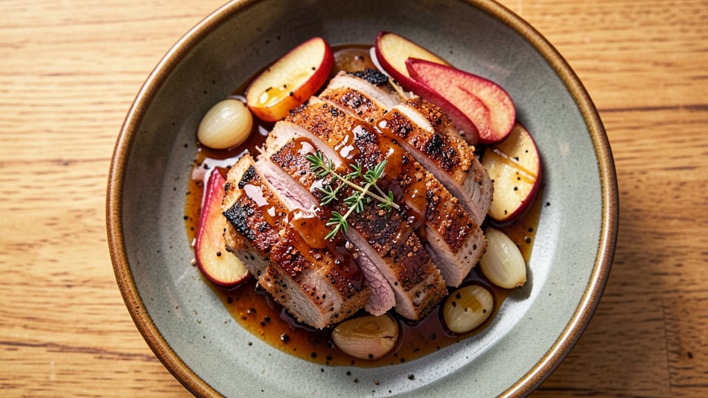 Apple Bourbon Pork Tenderloin Recipe: Caramelized Glaze and Spiced Crust Fusion