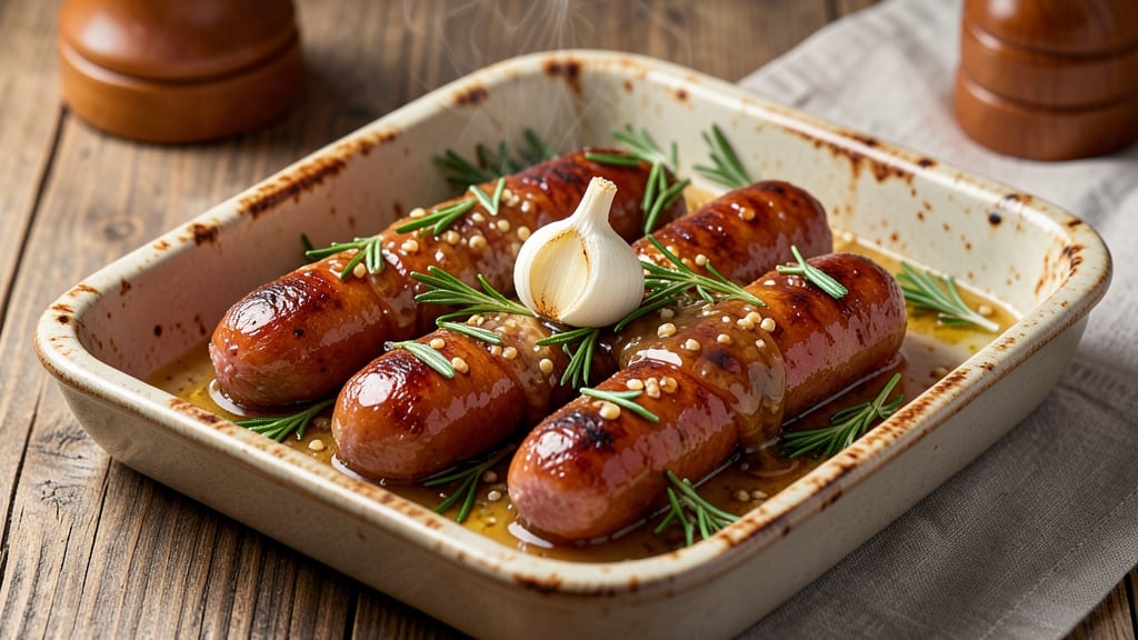 Baked Pork Sausage Recipe: Honey-Mustard Glaze That Sticks to Every Bite
