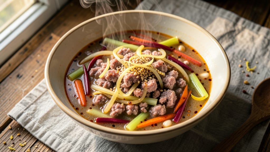 Minced Pork Soup Recipe: Warmly Spiced, One-Pot Comfort