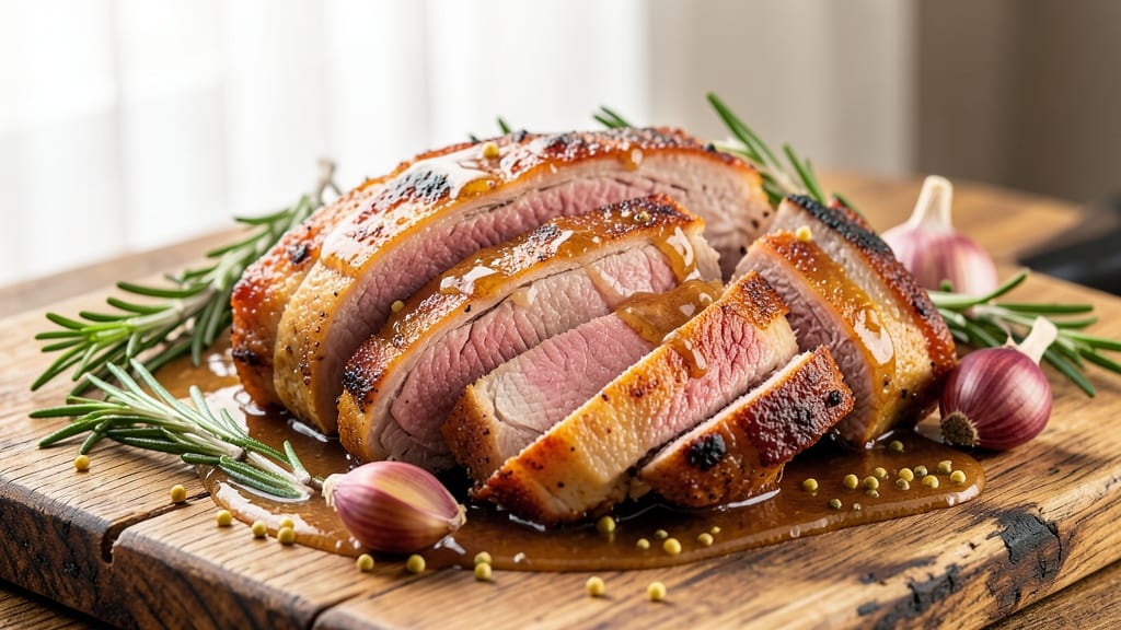 Michael Symon's Pork Shoulder Recipe: Celery Crown Crunch Over Smoky Herb Gravy