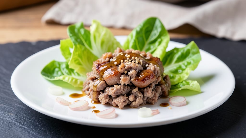 Minced Pork With Lettuce Recipe: Crispy Noodle Salad With Tangy Soy Dressing