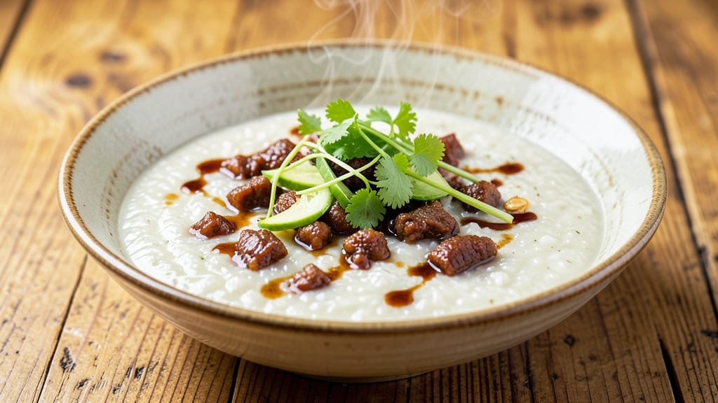 Minced Pork Congee Recipe: Fragrant Ginger-Scented Porridge with Silky Texture