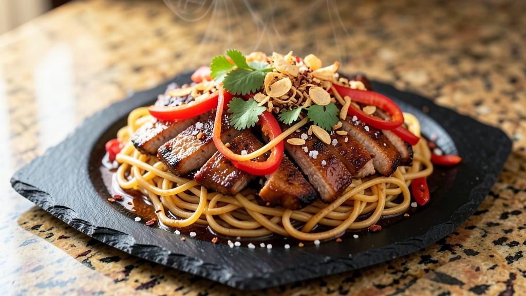 BBQ Pork Chow Mein Recipe: Wok-Tossed Crunch With Sweet-Spicy Glaze