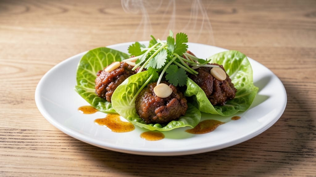Minced Pork Wrapped in Lettuce Recipe: Crunchy Bites with Zesty Herb Kick