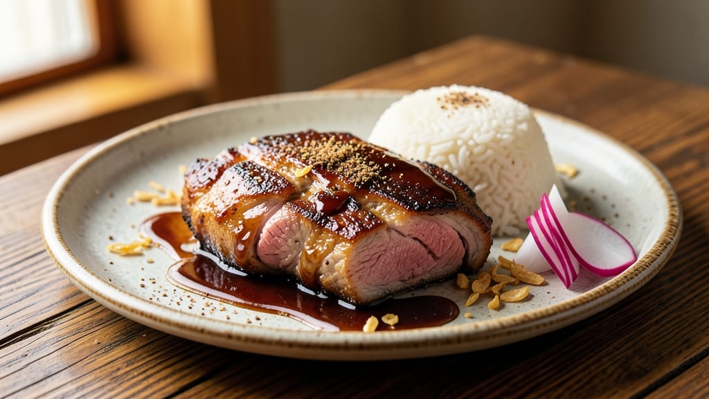 Chef Tatung's Pork Chop Recipe: Wok-Seared Crust With Sticky Five-Spice Glaze