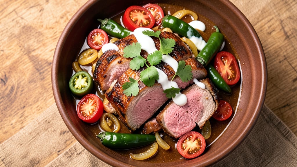 Mexican Pork Green Chili Recipe: Smoky Chipotle Heat With Melty Cheese Topping