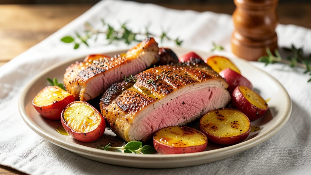 Baked Pork Chops and Red Potatoes Recipe: One-Pan Crispy Crust and Fluffy Spuds