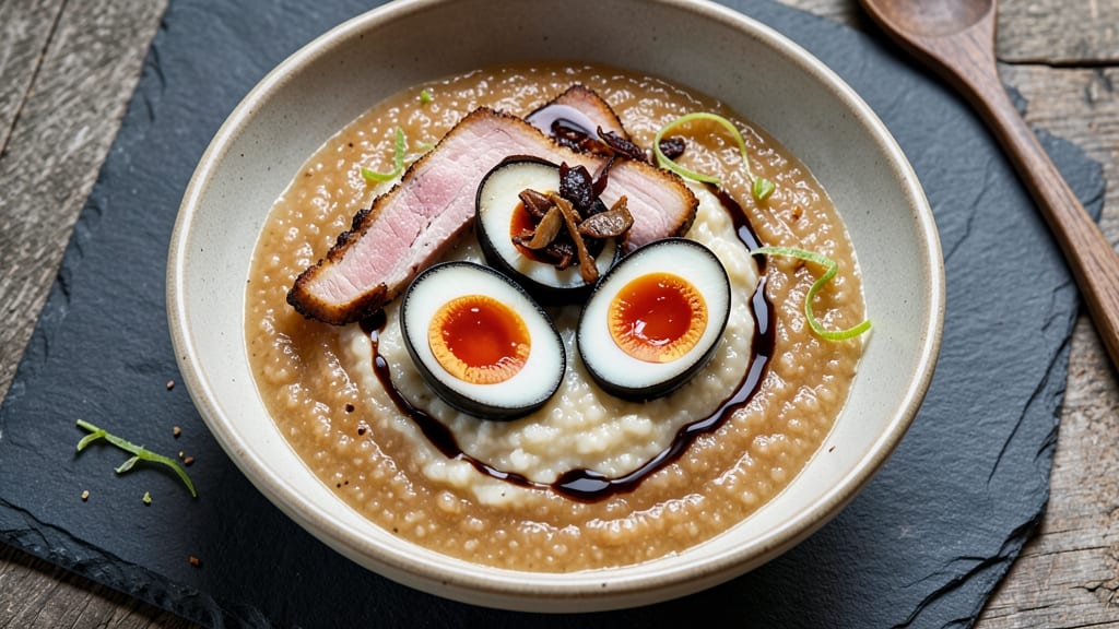 Century Egg Pork Porridge Recipe: Silky Black Vinegar Depth Meets Chewy Rice