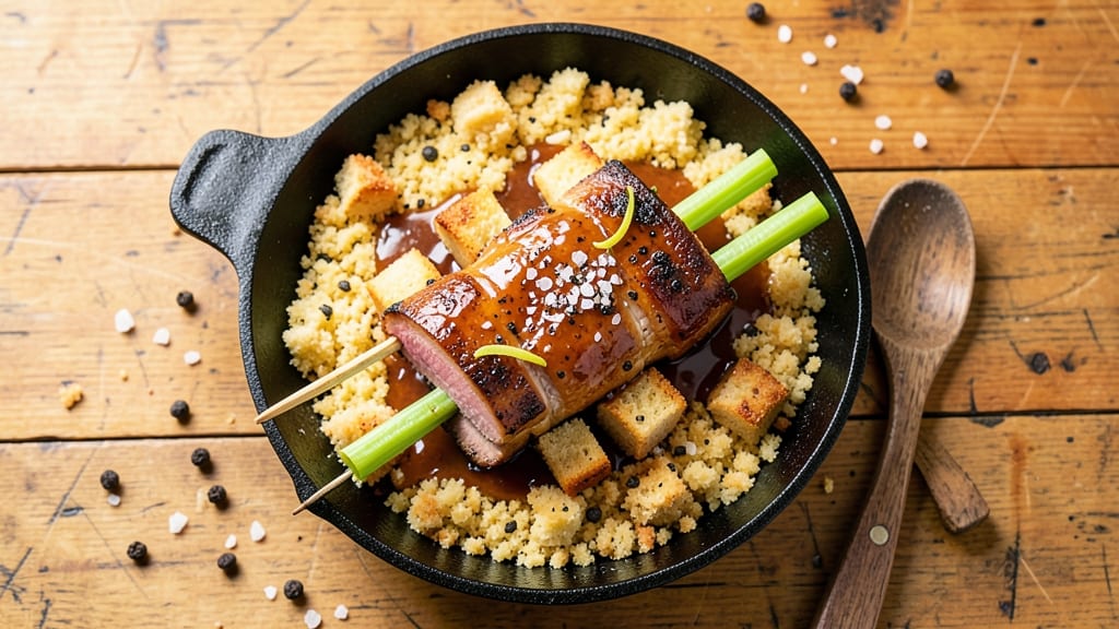 Mn State Fair Pork Chops on a Stick Recipe: Celery Crown Crunch Meets Sweet Cider Glaze