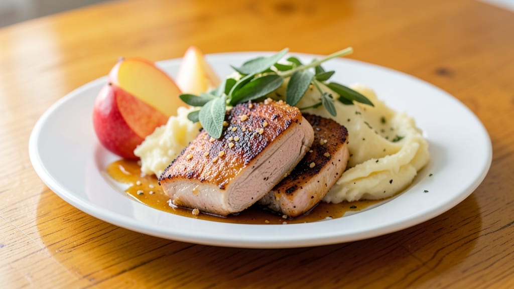 Apple Sage Pork Chops Recipe: Herb-Infused Pan Sear With Juicy Pink Centers
