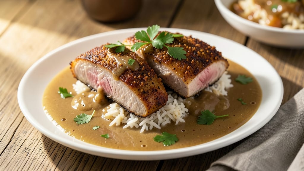 Cajun Pork Chops and Gravy Recipe: Smoky-Spiced Crust with Rich Pan Sauce