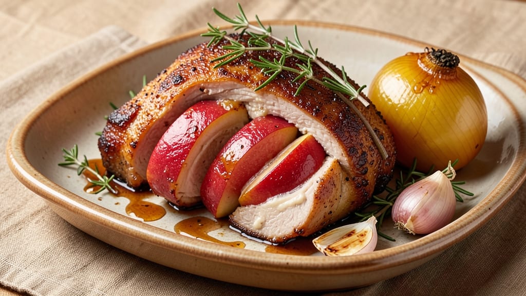Apple Stuffed Pork Roast Recipe: Sweet Apple-Core Crispness Meets Savory Juice