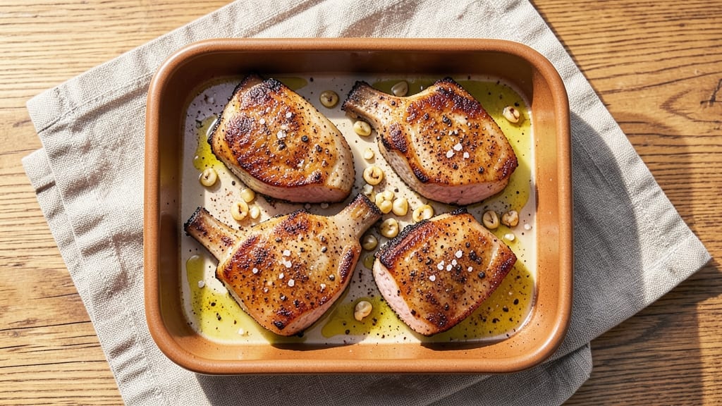 Baked Pork Chops Recipe at 400 Degrees: Crispy Bark and Juicy Pink Centers in 25 Minutes