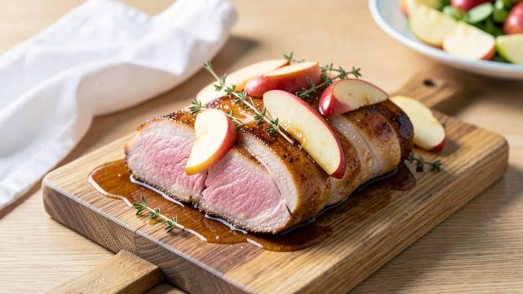 Boneless Pork Loin Roast Recipe with Apples: Sweet-Tart Glaze That Caramelizes on the Cut