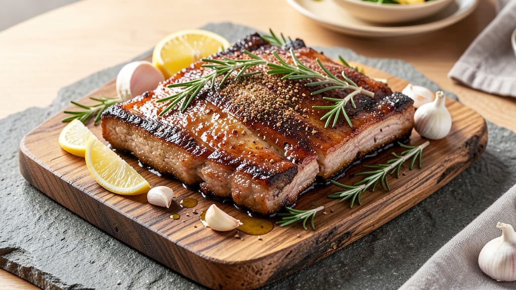 Mediterranean Pork Ribs Recipe: Lemon-Garlic Marinated Crunch