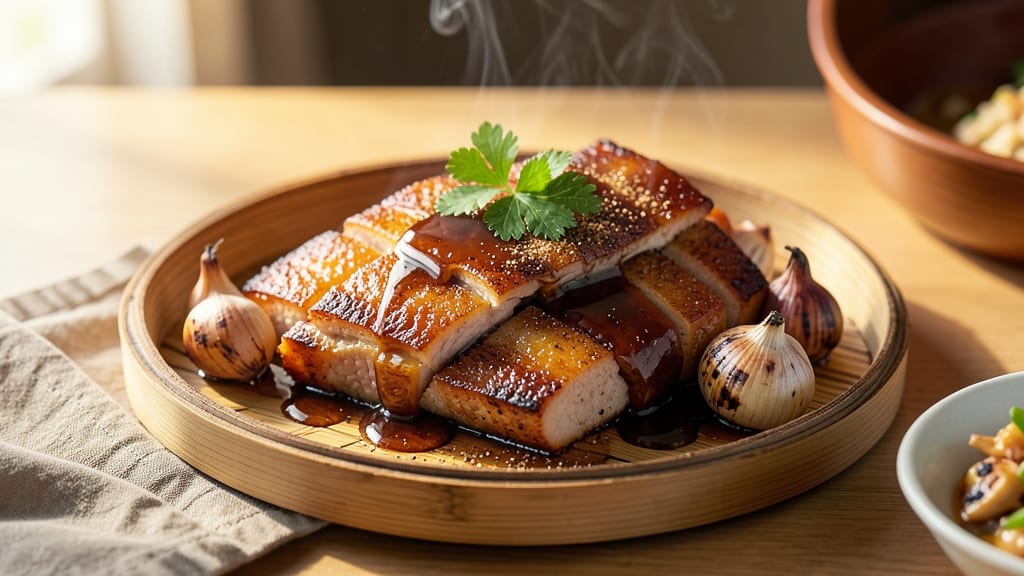 Chinese Glazed Pork Belly Recipe: Five-Spice Crust Meets Sticky Honey Glaze