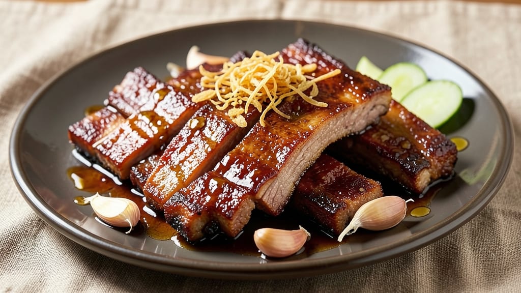 Braised Filipino-Style Pork Spare Ribs Recipe: Five-Spice Glow Meets Caramelized Crunch