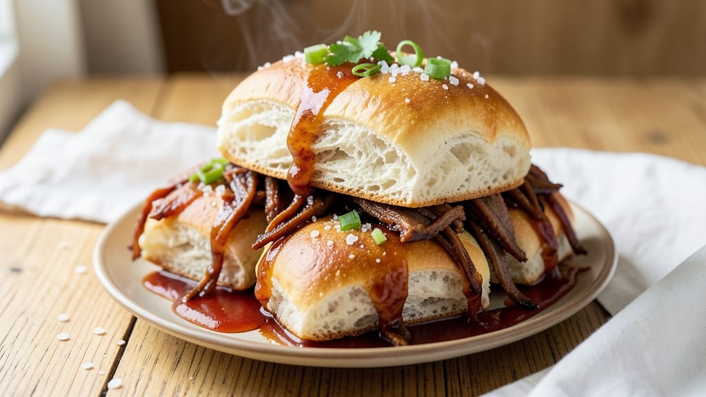 Baked Barbecue Pork Buns Recipe: Sticky-Sweet Glaze With Flaky Layers