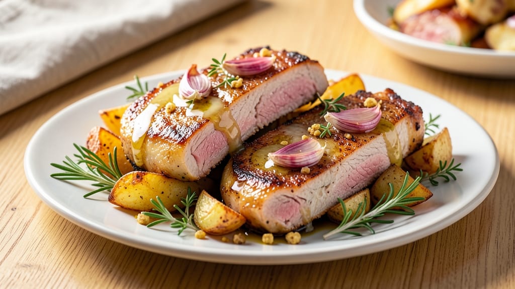Baked Garlic Pork Chops Recipe: Golden Crust With Fragrant Herb Infusion