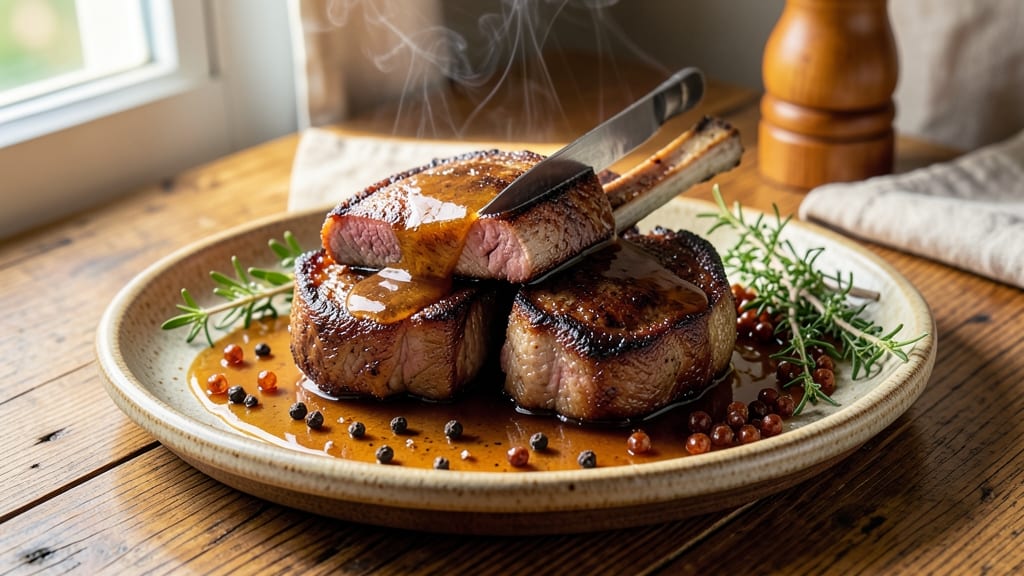 Apple Cider Brined Pork Chops Recipe: Sweet-Tart Crisp Edges and Juicy Pink Hearts