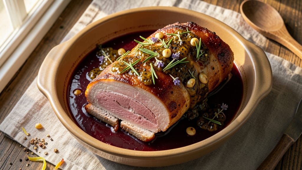 Boneless Rolled Pork Loin Roast Recipe: Juicy Pink Centers and Crispy Herb Crust
