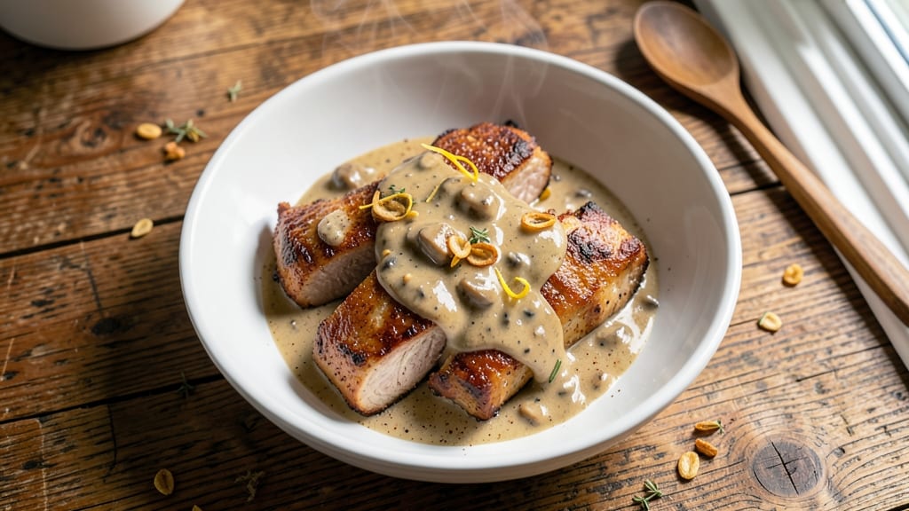 Slow Cooker Pork Chops Recipe With Cream of Mushroom Soup: Creamy Mushroom Gravy That Thickens as It Cooks
