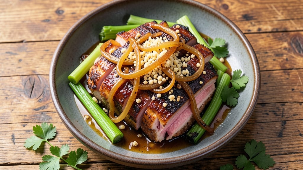 321 Pork Shoulder Recipe: Slow-Smoked Shreds With Celery Crown Crunch