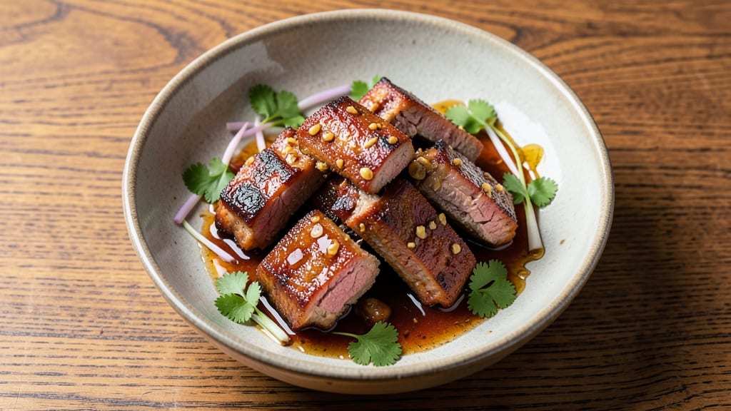 Asian Pork Short Ribs Recipe: Five-Spice Glaze That Caramelizes Edges