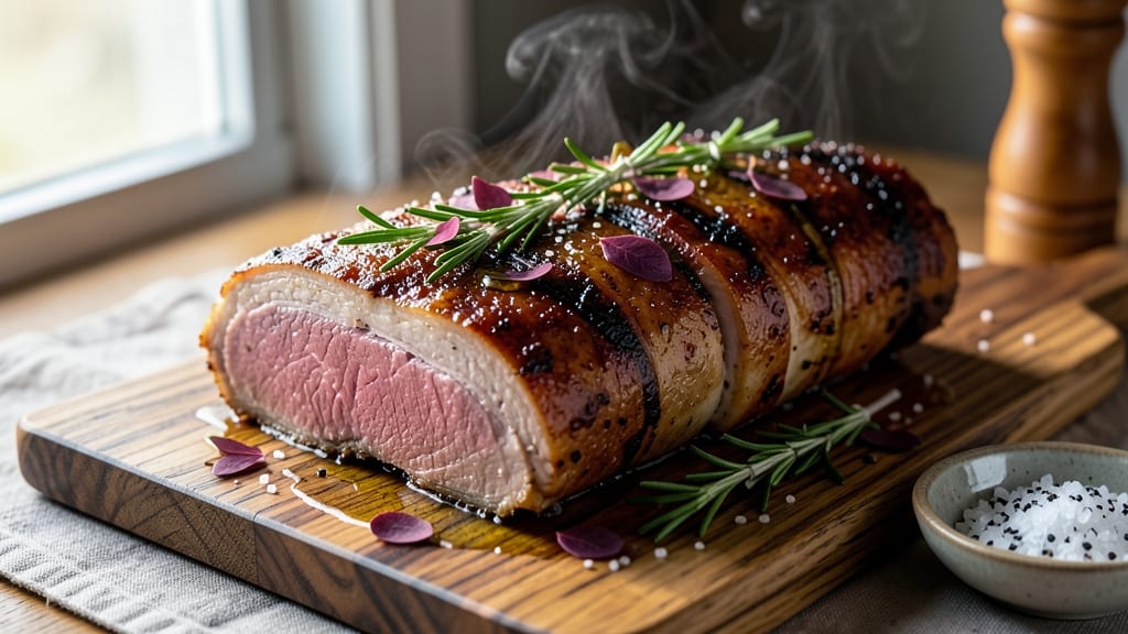 4lb Pork Loin Roast Recipe: Herb-Infused Crispy Crust and Juicy Pink Core