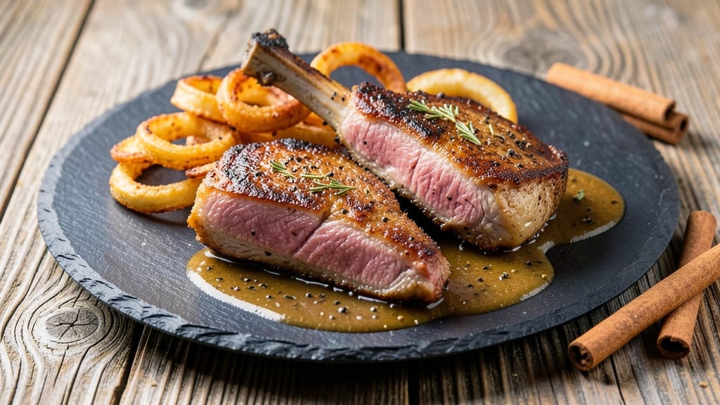 BJ's Brewhouse Pork Chops Recipe: Caramelized Five-Spice Glaze With Crispy Edges
