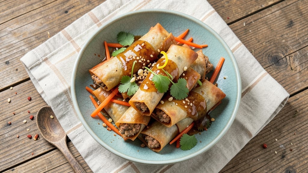 Minced Pork Spring Rolls Recipe: Crispy Wraps Stuffed With Savory Pork