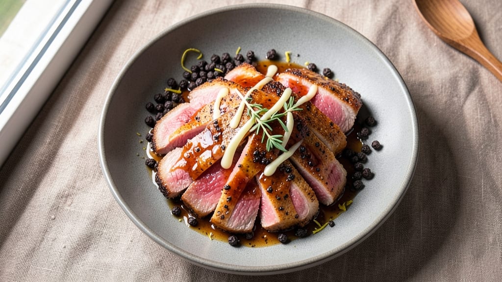 Brandon Jew's Black Pepper Pork Recipe: Smoky, Charred Crust With Juicy Pink Centers