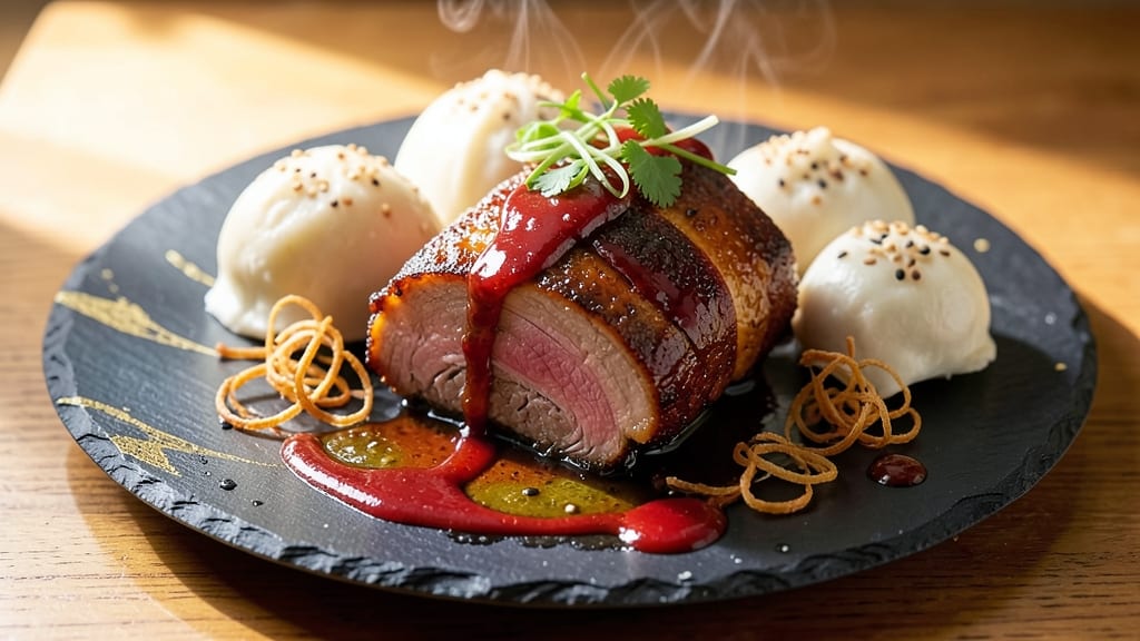 Baked Roast Pork Buns Recipe: Flaky Mantou With Sweet Glazed Pork Filling