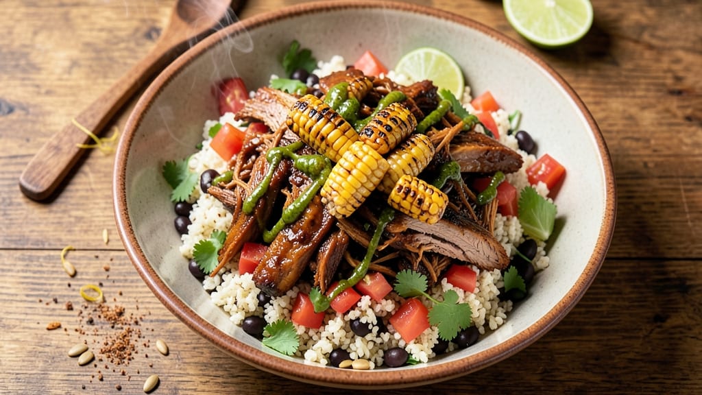 Café Rio Pork Barbacoa Salad Recipe: Smoky-Spiced Shreds Over Zesty Lime Dressing