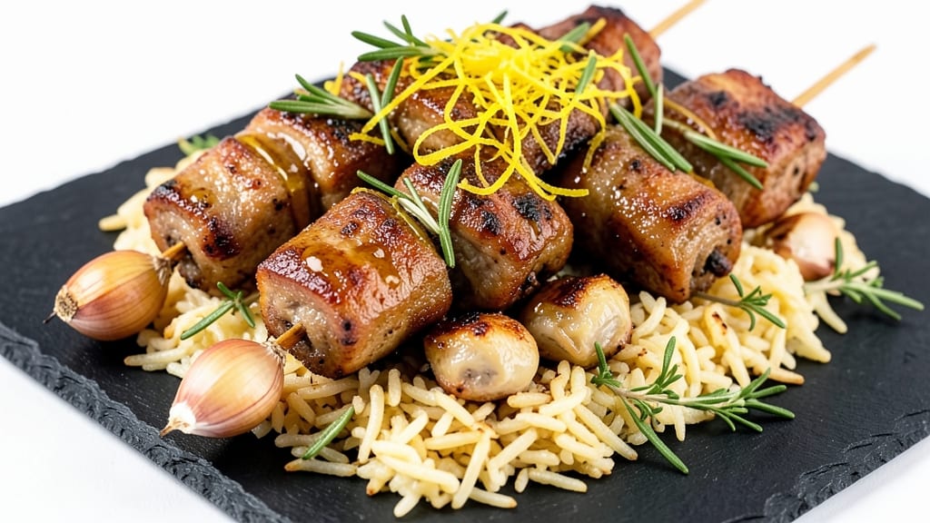 Minced Pork Kebabs Recipe: Skewered Savory Bites With Fragrant Herbs