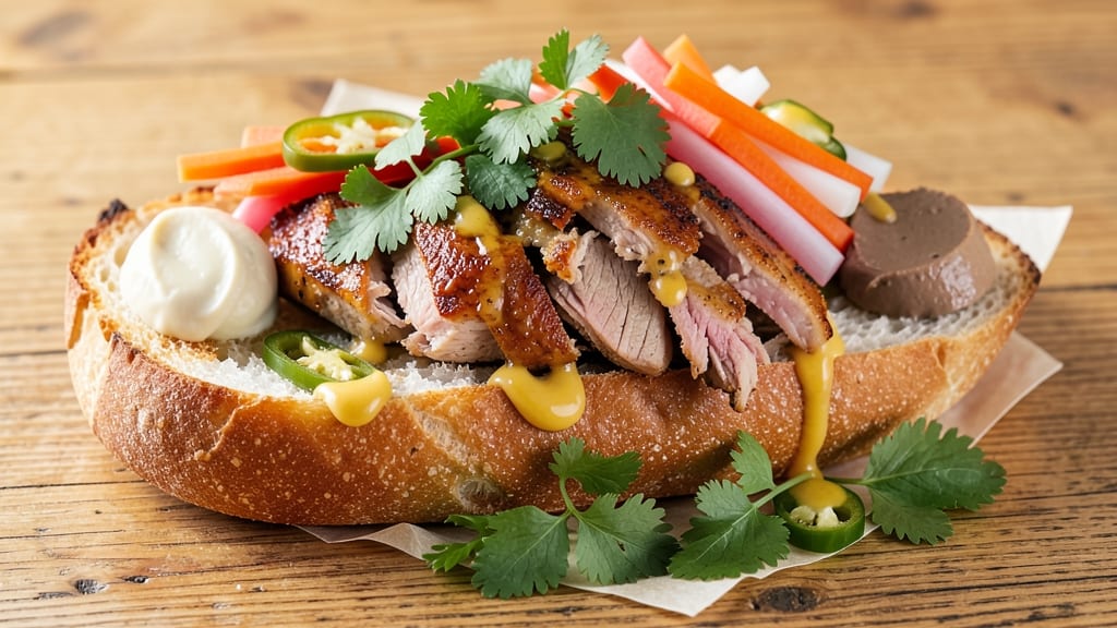 Banh Mi Recipe With Pork Shoulder: Crispy Baguette Crunch and Tangy Pickled Magic