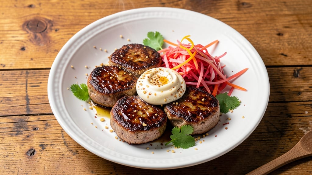 Asian Pork Patties Recipe: Crispy-Fried Crunch With Sweet Chili Drizzle