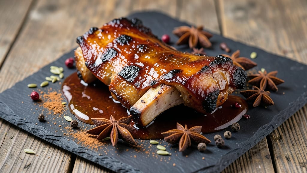 BBQ Pork Backbone Recipe: Five-Spice Crust Meets Molten Glaze Magic